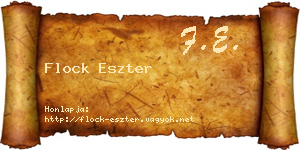 Flock Eszter névjegykártya